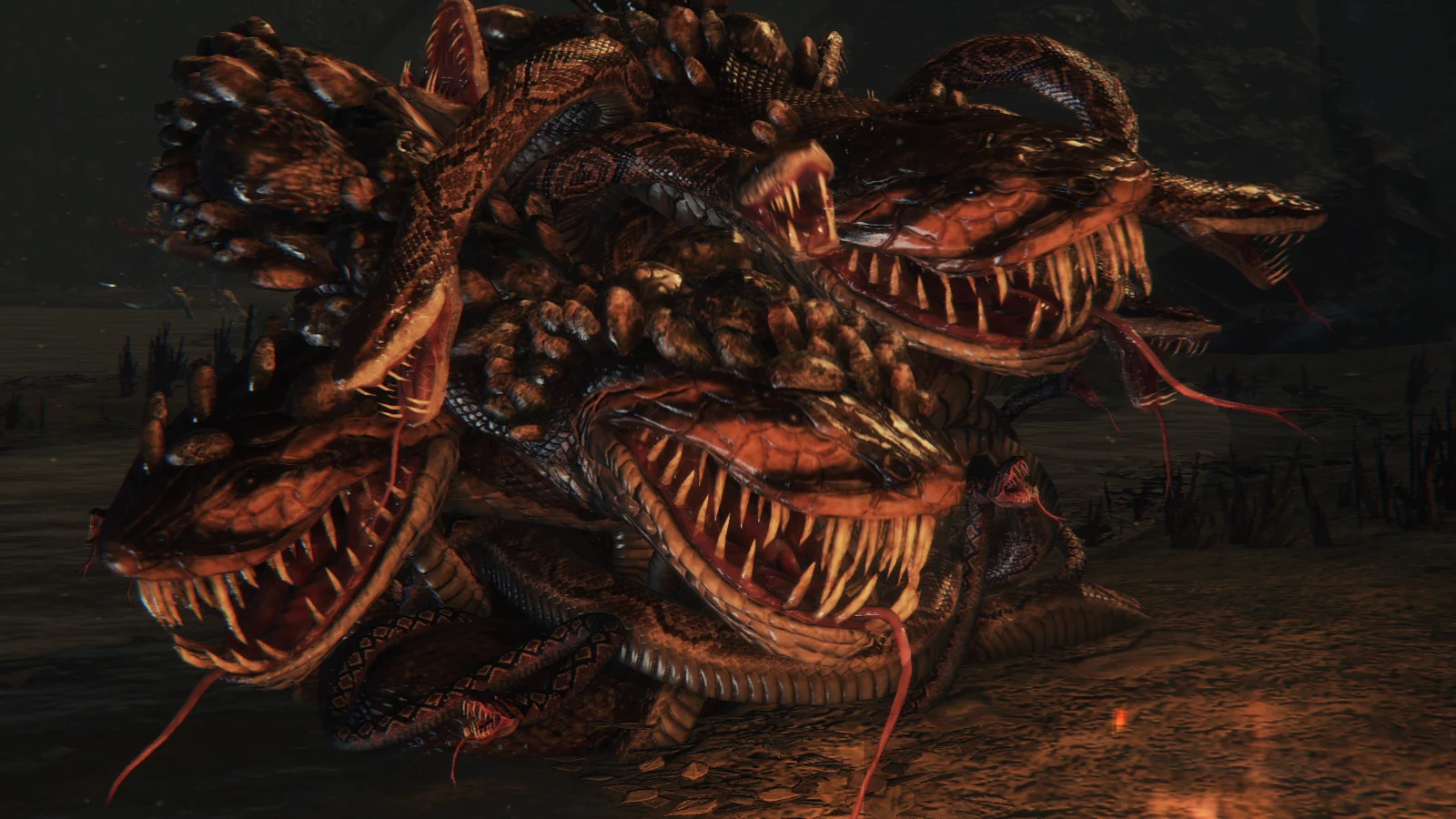 Une tête, deux têtes, trois têtes de serpent