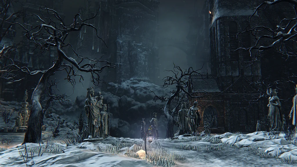 Les pleurs avant les silhouettes de Cainhurst