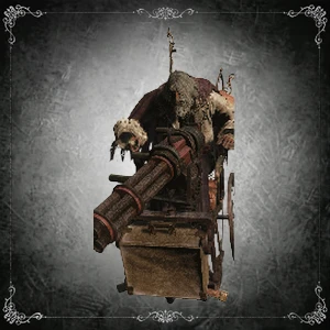Traqueur en fauteuil roulant (Mitrailleuse Gatling)